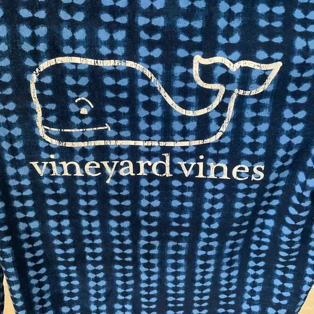 Vineyard Vines Long Sleeve Graphic Pocket Tee, Girls Sz M (10-12)